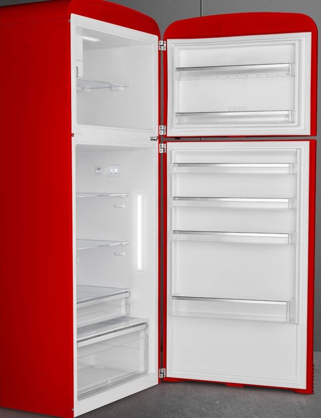 Smeg 50's Retro Style 31 in. 19.3 Cu. Ft. Red Top Freezer Refrigerator-1