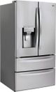 LG 36" 27.8 Cu. Ft. Printproof™ Stainless Steel French Door Refrigerator-4