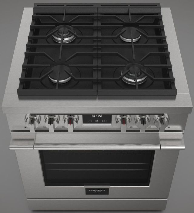 Fulgor Milano® Accento 400 Series 30" Stainless Steel Pro Style Gas Range-2