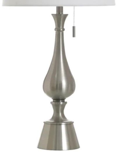 Stylecraft Brushed Steel 16" Table Lamp-2