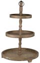 A & B Home Brown 30" 3-Tier Round Serving-0