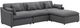 Coaster® Hobson 4-Piece Charcoal Upholstered Modular Sectional-0