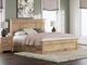 Signature Design by Ashley® Makidern Tan King Panel Bed with 4-Drawer Storage-1