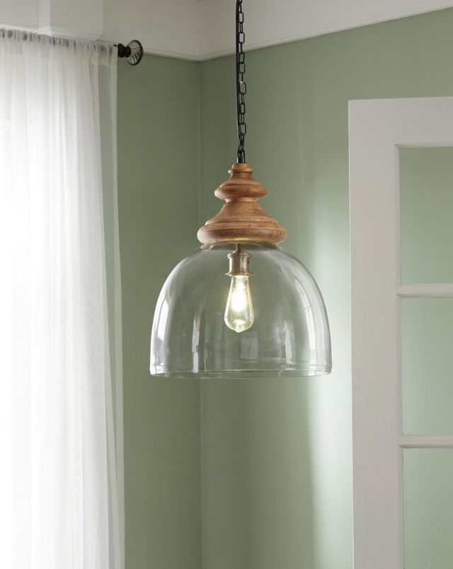 Signature Design by Ashley® Farica Transparent Glass Pendant Light-1