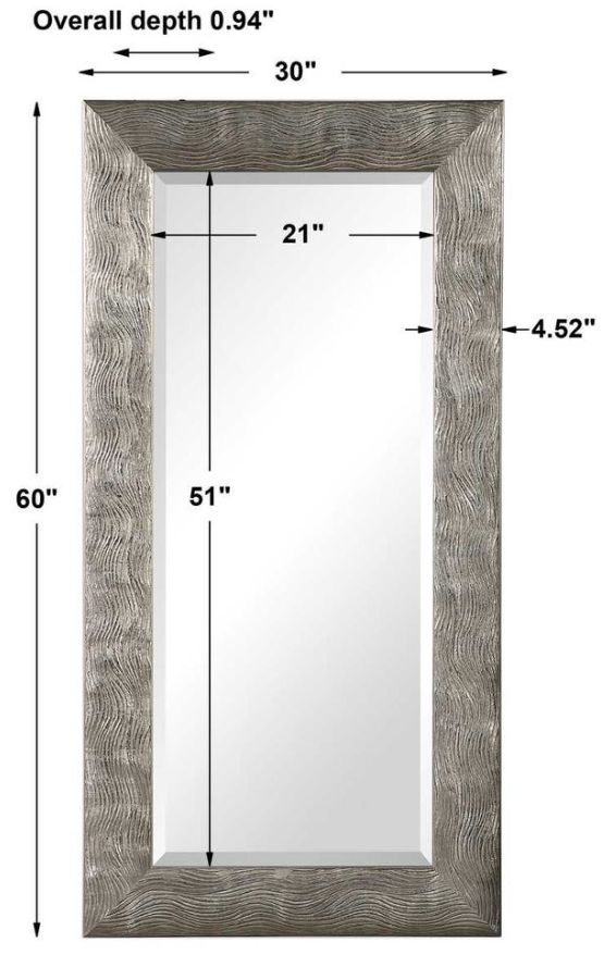 Uttermost® Maeona Metallic Silver Mirror-3