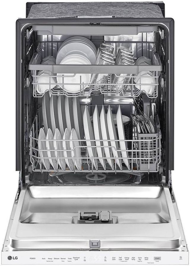 LG® 24" White Built In Top Control Dishwasher-2