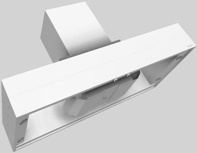 Vent-A-Hood® 54" White Contemporary Island Range Hood-3