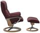 Stressless® by Ekornes® Customizable Mayfair Medium Manual Recliner and Ottoman with Signature Base-2