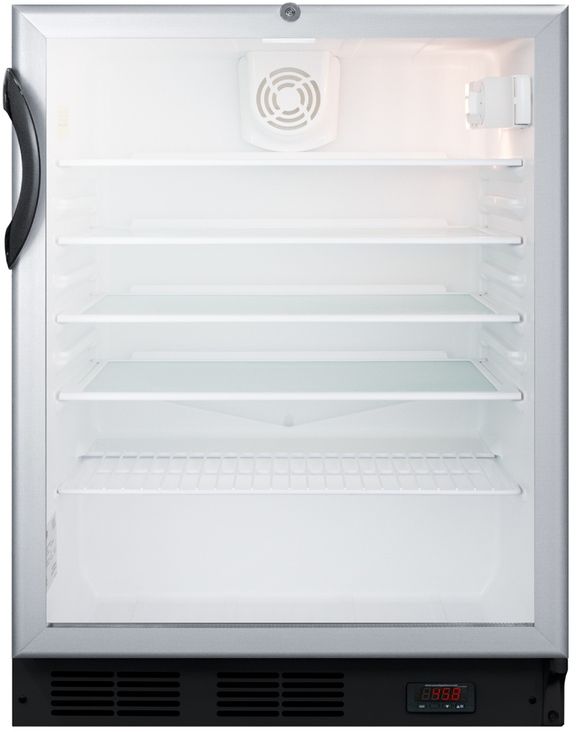 Summit® Commercial Series 24" 5.5 Cu. Ft. Stainless Steel Beverage Center-0