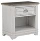 American Woodcrafters Meadowbrook 4-Piece Sand/Whitewash Queen Arched Panel Bedroom Set-4