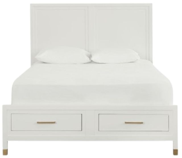 Bassett® Furniture Tidewater Hampton White Queen Panel Bed-1