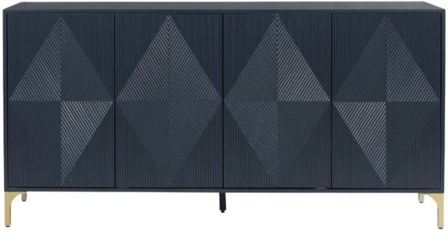 Signature Design by Ashley® Loirwick Dark Blue Accent Cabinet-1