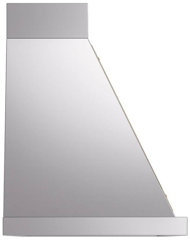 Ilve® Nostalgie II Noblesse 48" Stainless Steel Wall Mounted Range Hood with Copper Trim-2