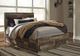 Benchcraft® Derekson Multi Gray King 6-Drawer Storage Panel Bed-3