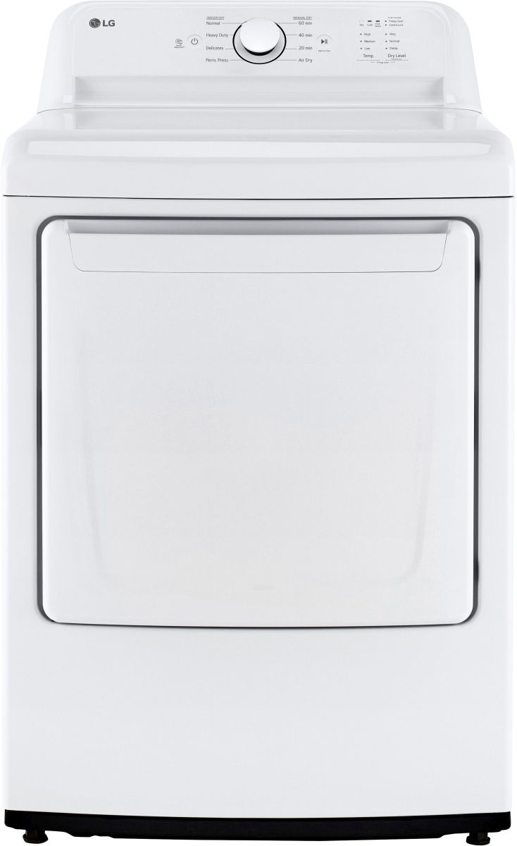 LG 7.3 Cu. Ft. White Front Load Gas Dryer