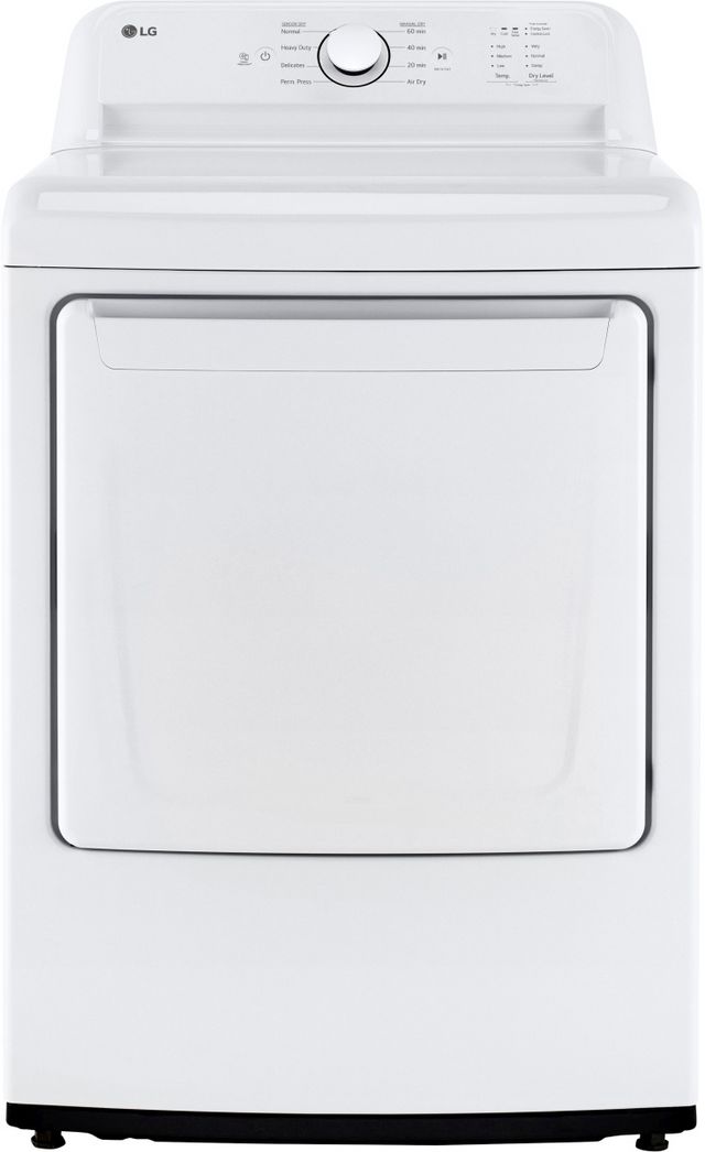 LG 7.3 Cu. Ft. White Front Load Gas Dryer-0