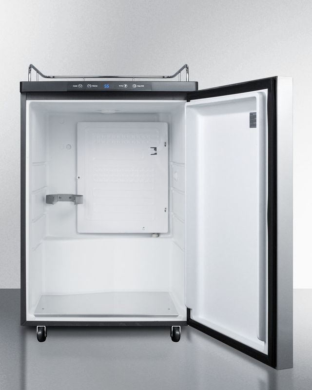 Summit® 5.6 Cu. Ft. Stainless Steel Beer Cooler/Kegerator-2