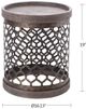Olliix by Madison Park Grey Cirque Reclaimed Quatrefoil Metal Drum-2