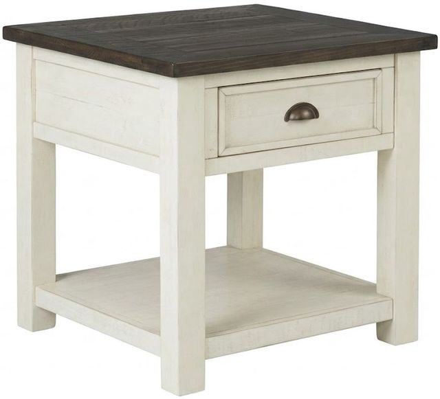 Martin Svensson Monterey Brown End Table with White Base-0