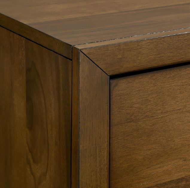 Elements International Malibu Walnut 4-Drawer Chest-2