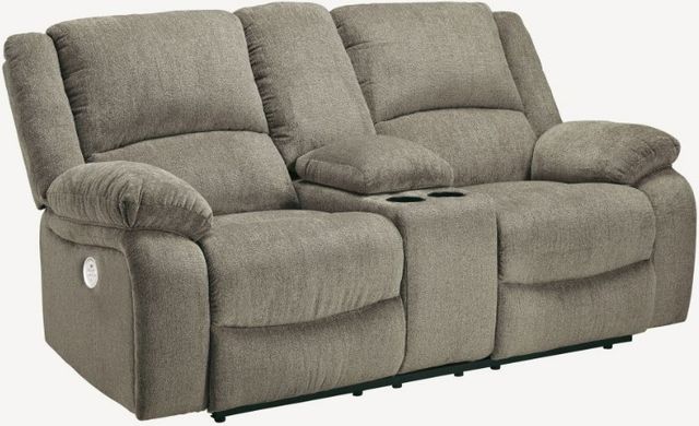 Signature Design by Ashley® Draycoll 2-Piece Pewter Power Reclining Living Room Set-2