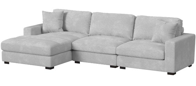 Elements International Arizona 3-Piece Steno Stone Modular Sectional and Left-Arm Facing Chaise-0