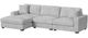 Elements International Arizona 3-Piece Steno Stone Modular Sectional and Left-Arm Facing Chaise-0