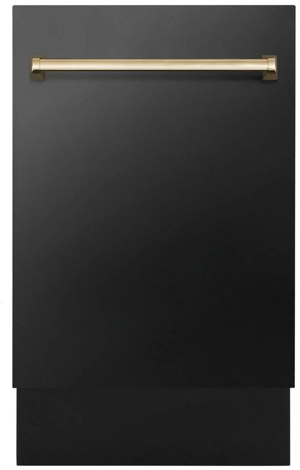Zline Autograph Edition 18" Black Stainless Steel Built In Dishwasher