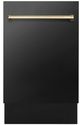 Zline Autograph Edition 18" Black Stainless Steel Built In Dishwasher-0