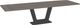 Amisco Customizable Amelia 120" Rectangular Extendable Table with 1.5" Solid Birch Top and 2 Leaves-0