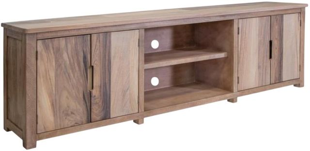 International Furniture Direct Natural Parota Brown TV Stand-1