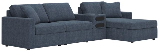 Signature Design by Ashley® Modmax 4-Piece Ink Right-Arm Facing Sectional with Chaise and Audio Console-0