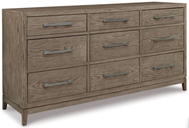 Signature Design by Ashley® Chrestner 3-Piece Gray California King Upholstered Panel Bed Set-2