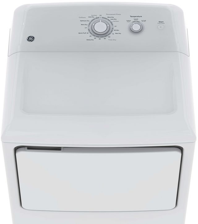 GE® 6.2 Cu. Ft. White Front Load Electric Dryer-2