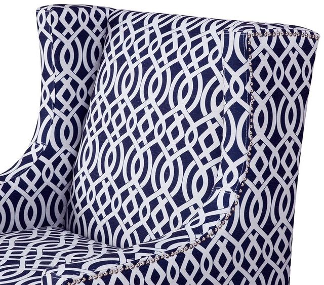 Olliix by Madison Park Navy Barton Wing Chair-2