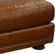 USA Premium Leather Furniture 9055 Alligator/Brandy Ottoman-3