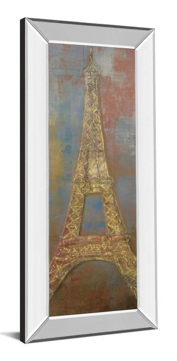 Classy Art Eiffel by Longo Mirrored Frame Wall Art-1