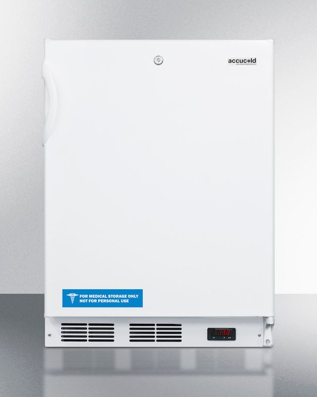 Accucold® by Summit® 24" 3.5 Cu. Ft. White ADA Compliant All Freezer-0
