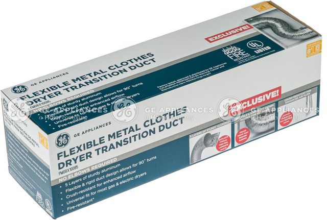GE® 8' Clothes Dryer Transition Duct-3