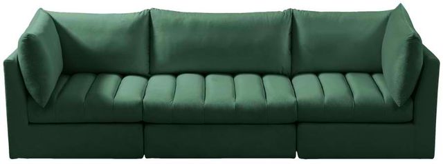 Meridian Furniture Jacob Green 103" Modular Velvet Sofa-1