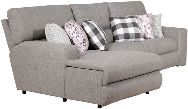 Catnapper® Rockport 3-Piece Gray Power Reclining Left-Arm Facing Sectional