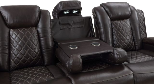 New Classic® Home Furnishings Joshua Brown Sofa with Dual Recliner-3