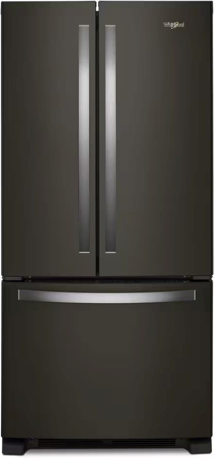 Whirlpool® 33 in. 22.1 Cu. Ft. Fingerprint Resistant Black Stainless Steel Freestanding French Door Refrigerator-0