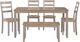 Signature Design by Ashley® Harperfeld 6-Piece Gray/Natural Dining Table Set-2