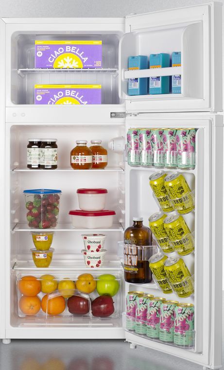 Summit® 4.5 Cu. Ft. White Counter Depth Top Freezer Refrigerator-3
