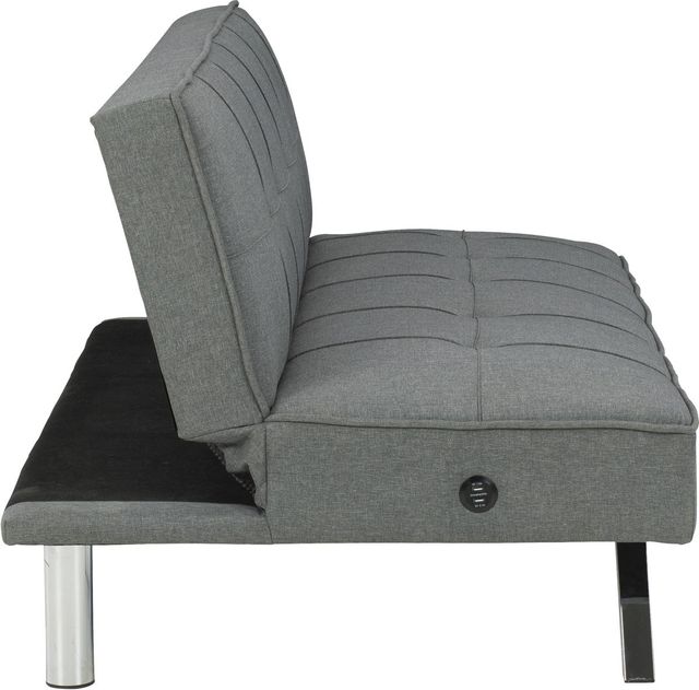 Signature Design by Ashley® Santini Gray Flip Flop Armless Sofa-3