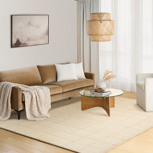 Nourison Home™ Pure Framework Sand 5'x8' Area Rug-1