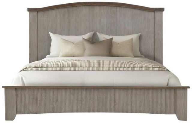 International Furniture Direct Ridge Gray Queen Panel Bed-0
