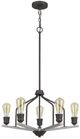 Cal® Lighting & Accessories Corning Textured Bronze Chandelier-0