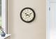 Monarch Specialties Inc. Antique Brown 16" Round Wall Clock with Standard Numbers on Beige Backgroun-1